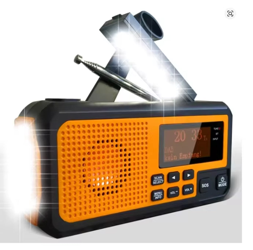 For Gift Emergency Solar Radio Hand Crank Charging AM/FM SW Dynamo Survival Radio Led Torch Outdoor for Disaster Blackout Use
