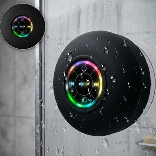 Altavoz Bluetooth Impermeable para Ducha con Luz LED